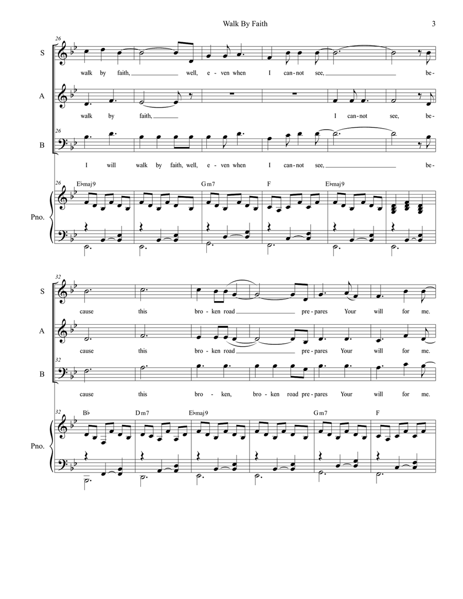 Walk By Faith 3-Part scores gallery preview page 3