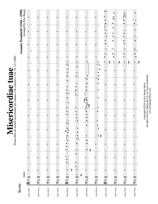 Misericordiae tuae for Trombone or Low Brass Duodectet (12 Part Ensemble)