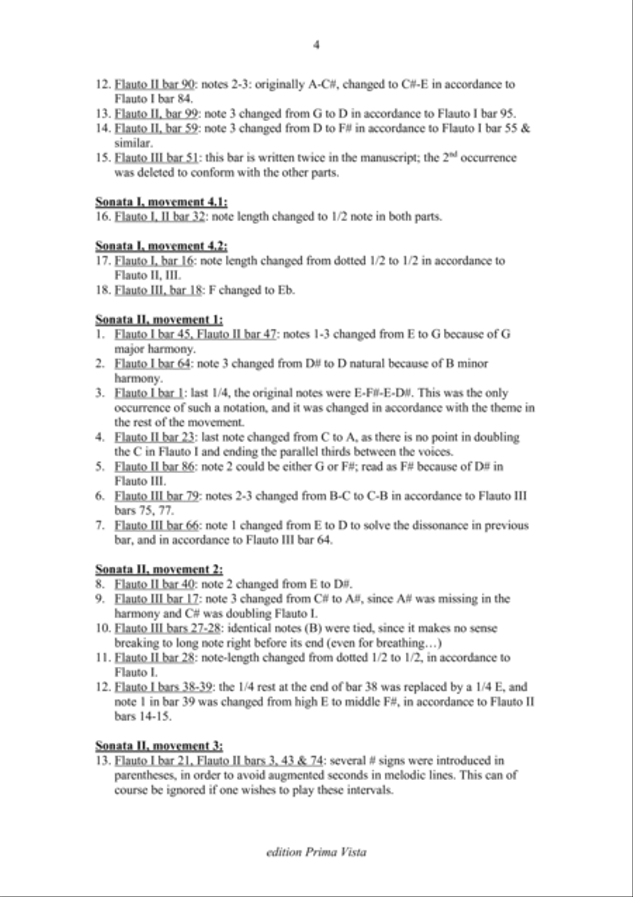 Johann Scherer, III Trios for Three Flutes, Score Flute Trio scores gallery preview page 4
