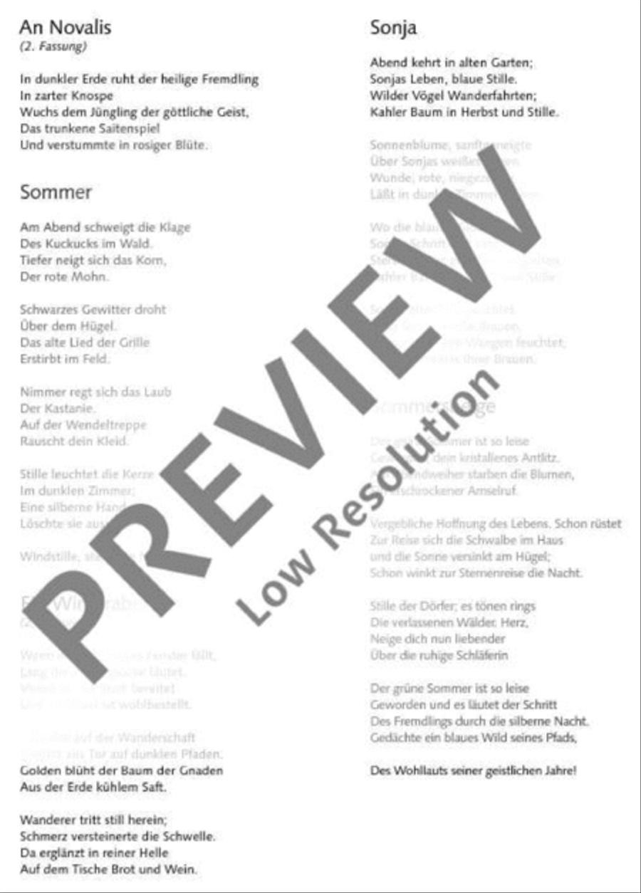 Trakl-Lieder I Trakl-Lieder I Tenor Voice scores gallery preview page 3