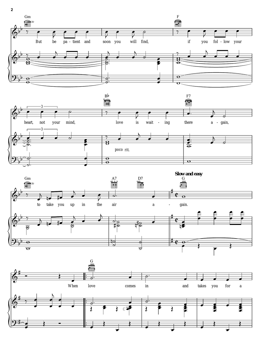 C'est Magnifique Piano, Vocal, Guitar scores gallery preview page 2