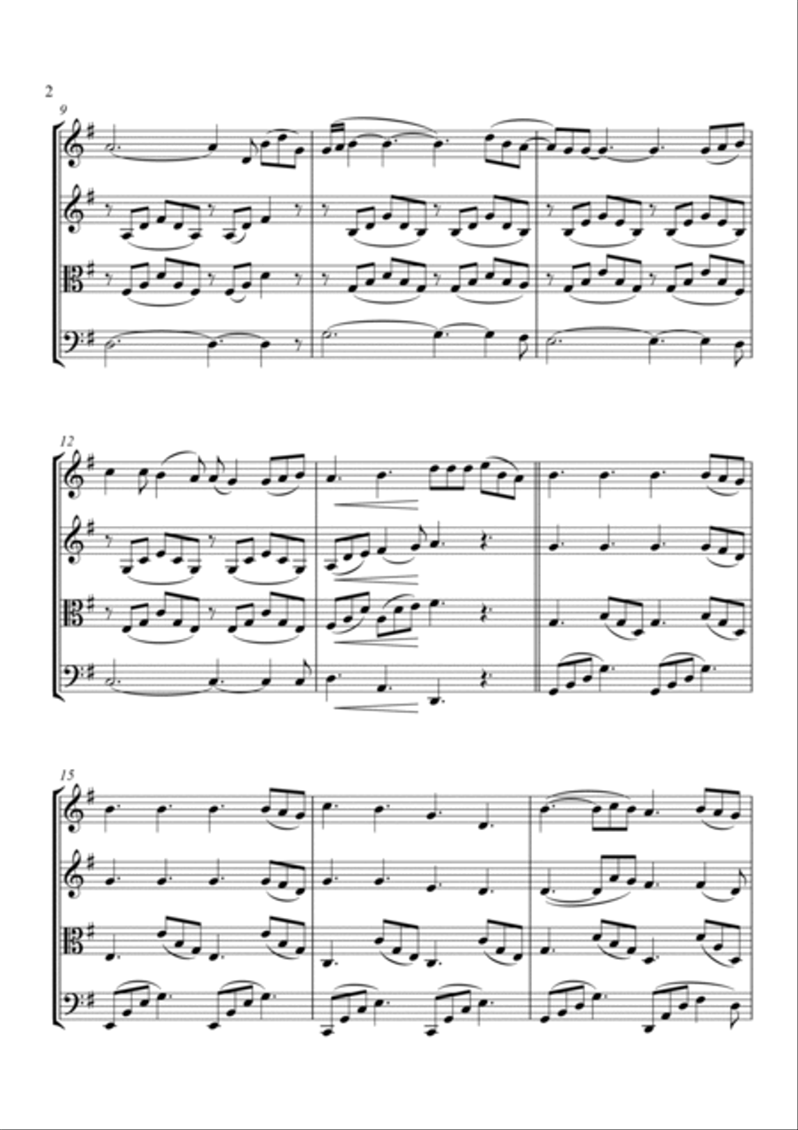 Perfect String Quartet scores gallery preview page 2
