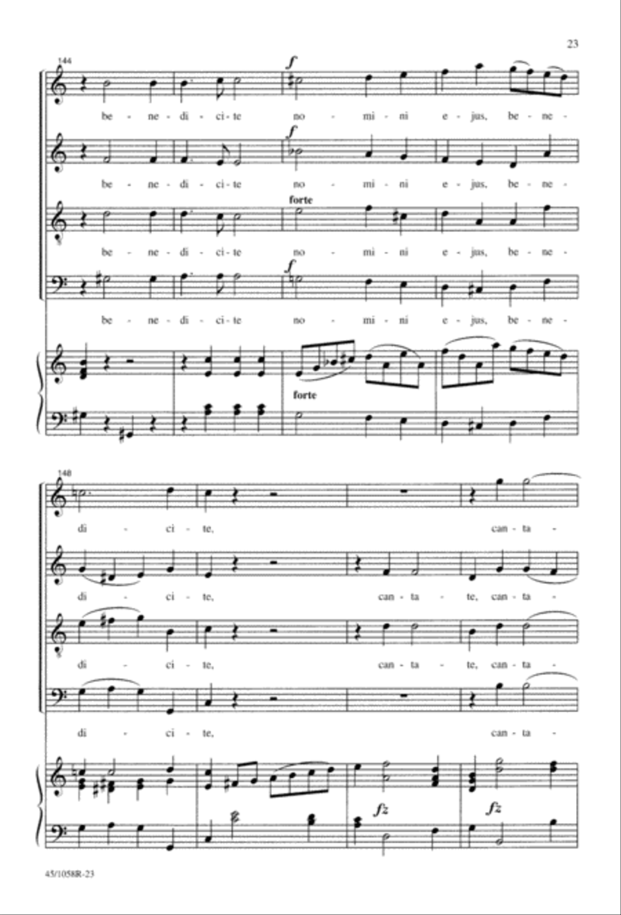 Cantate Domino 4-Part scores gallery preview page 25