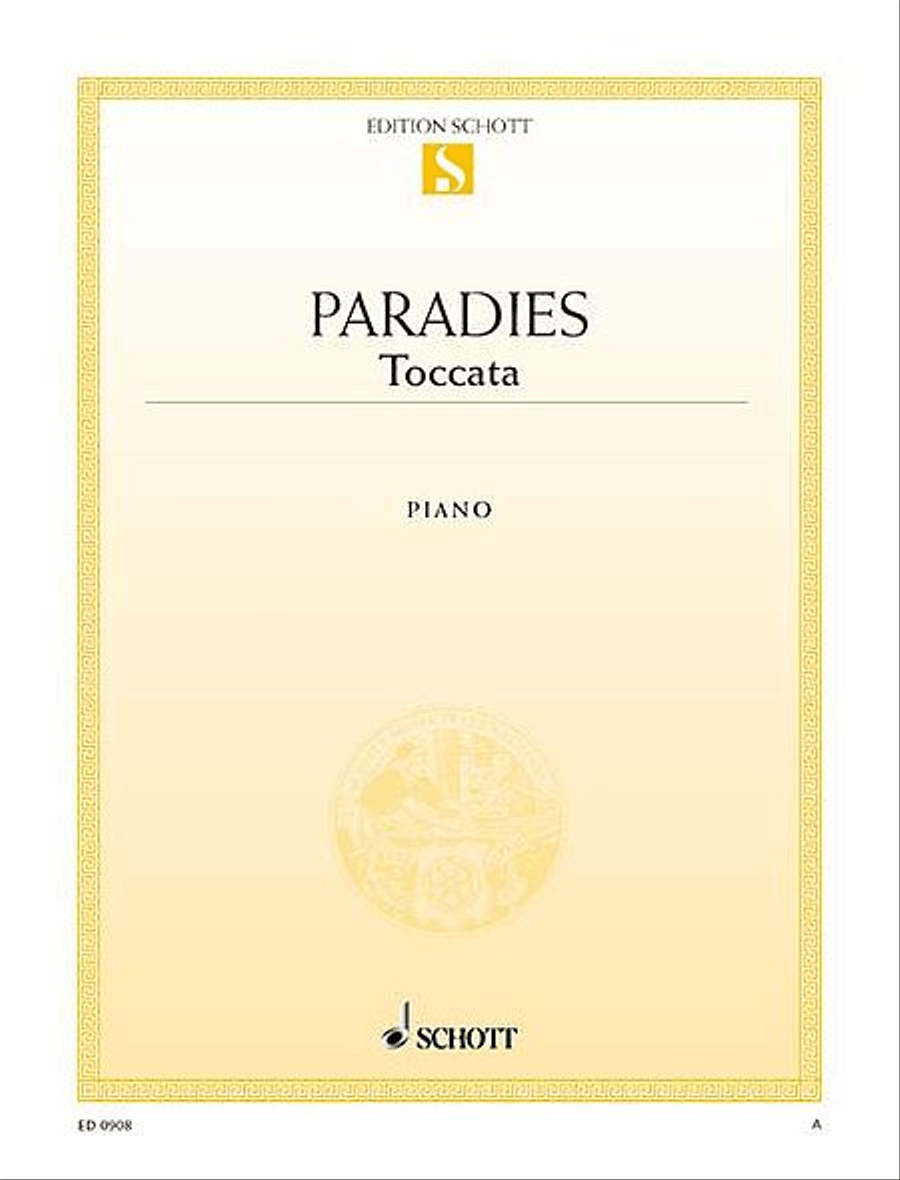 Toccata in A Major Piano Solo scores gallery preview page 1