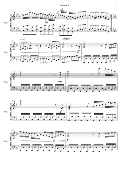 Pianosonata number 3, 1st movement image number null