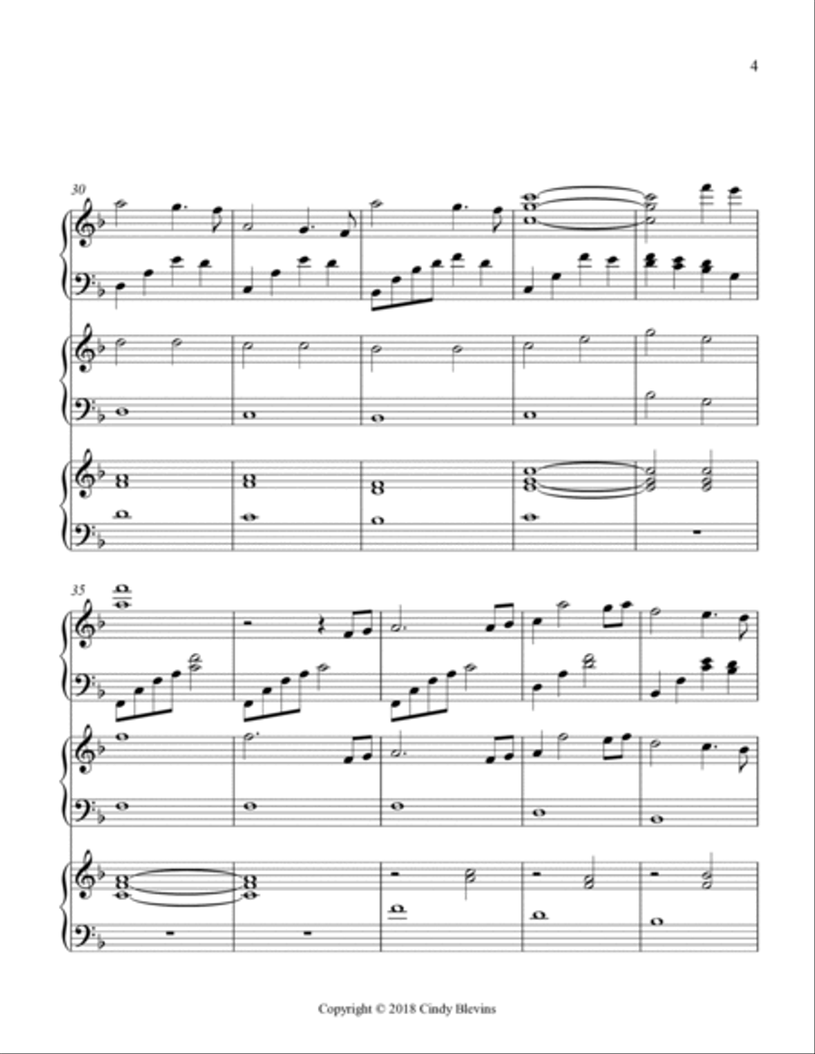 Water's Edge, for Harp Trio Harp scores gallery preview page 5