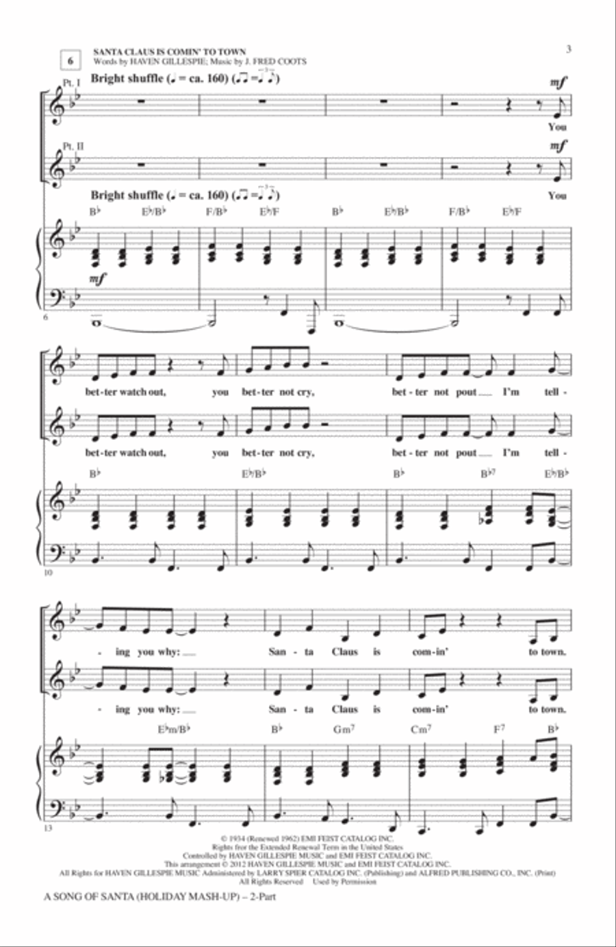 A Song Of Santa (Medley) 2-Part scores gallery preview page 2