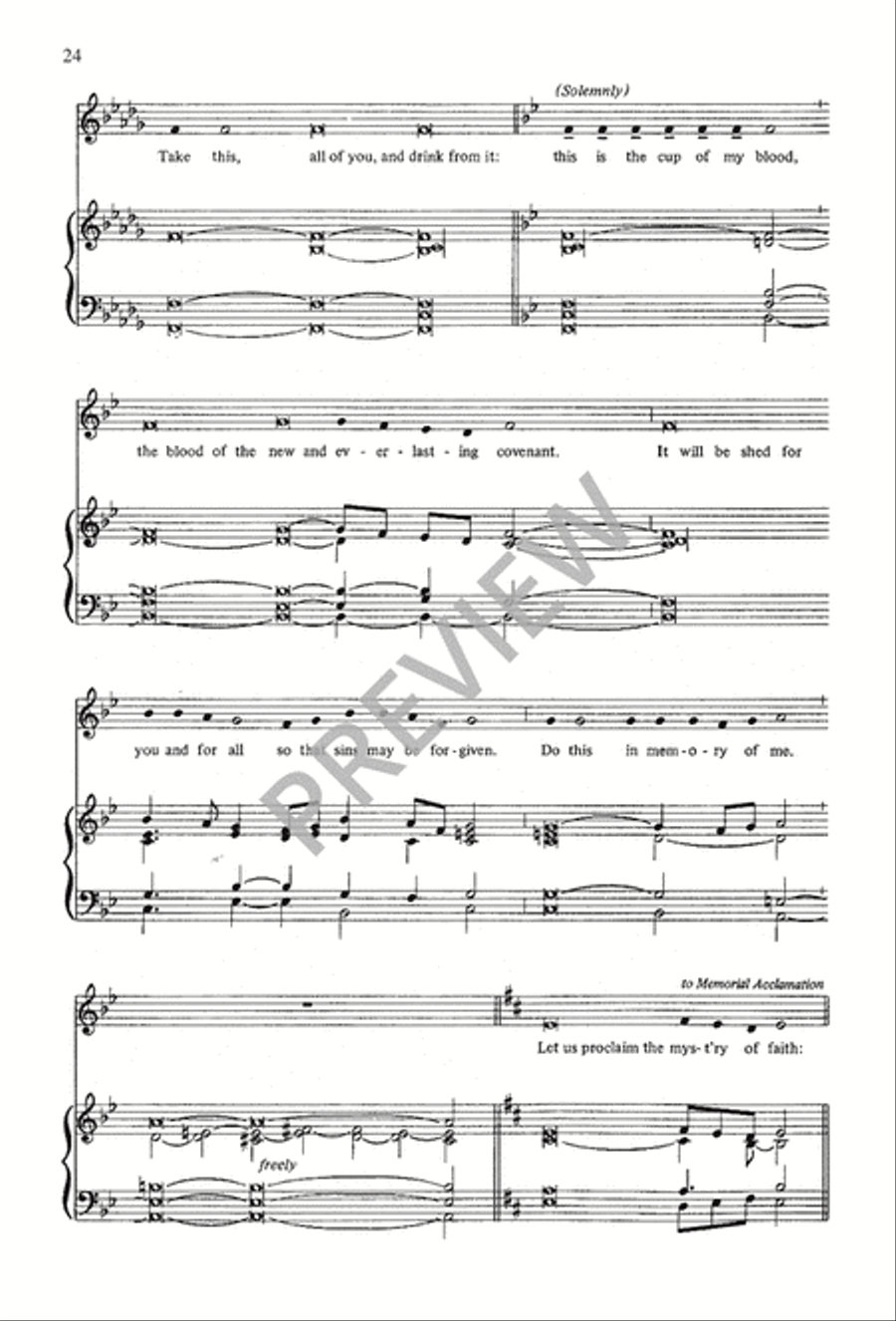 A Mass of Life 4-Part scores gallery preview page 24