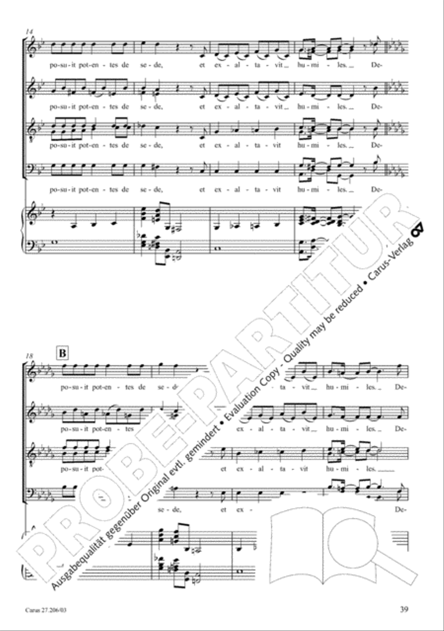 Magnificat Magnificat 4-Part scores gallery preview page 40