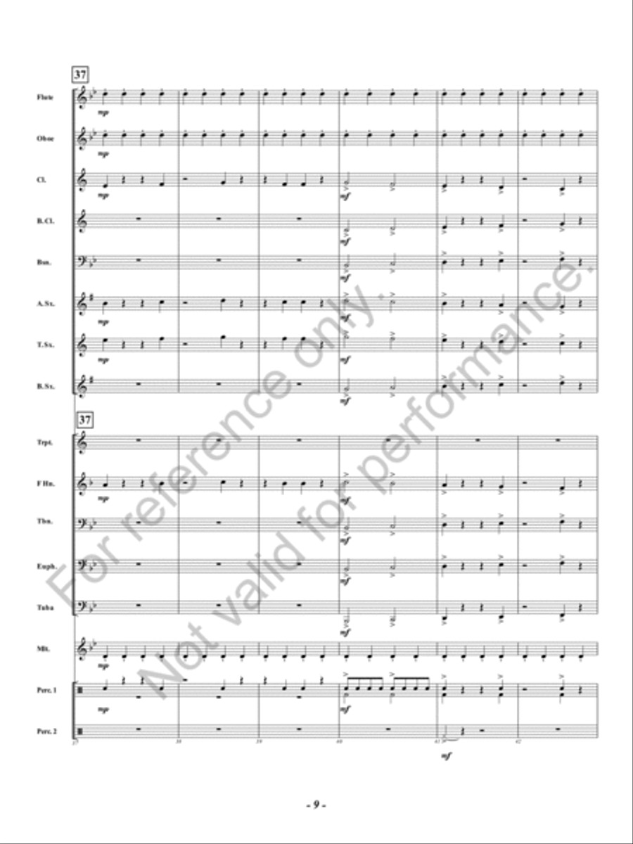Boss Battle Concert Band scores gallery preview page 10