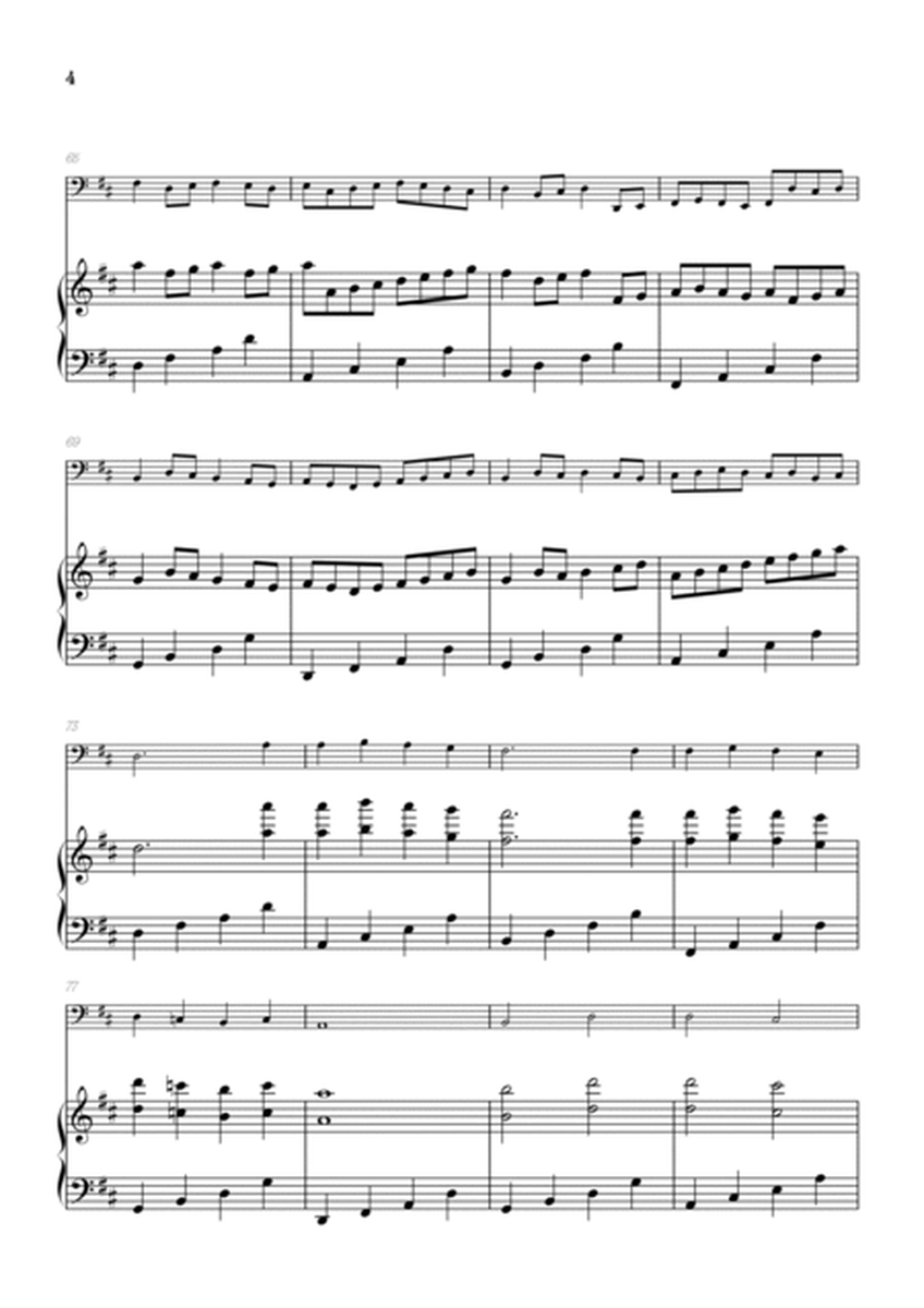 Pachelbel Canon in D • bassoon sheet music with piano accompaniment image number null