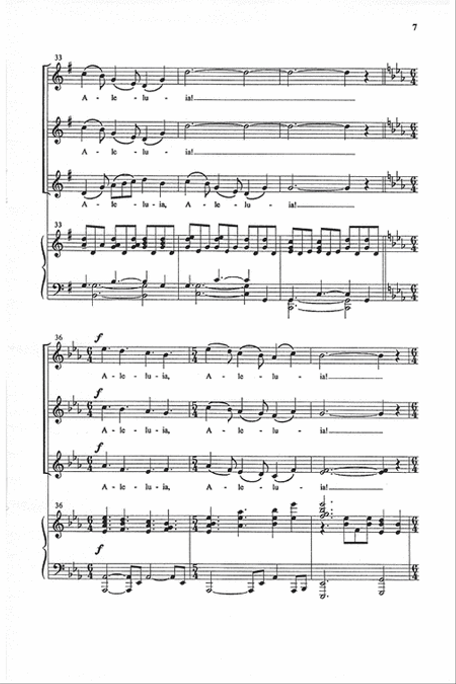 Praise the Lord (SSA) SSA scores gallery preview page 6