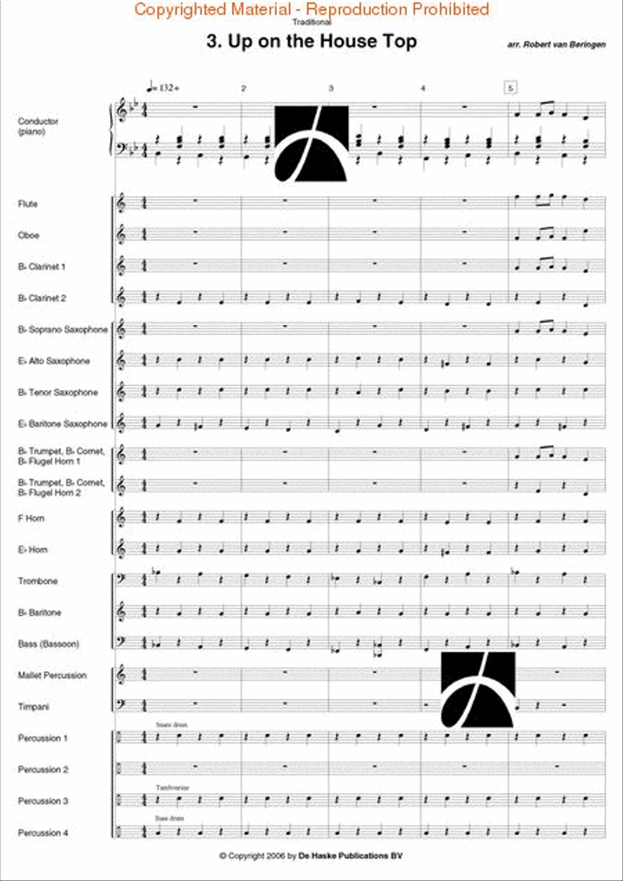 Band Time Christmas Concert Band scores gallery preview page 27