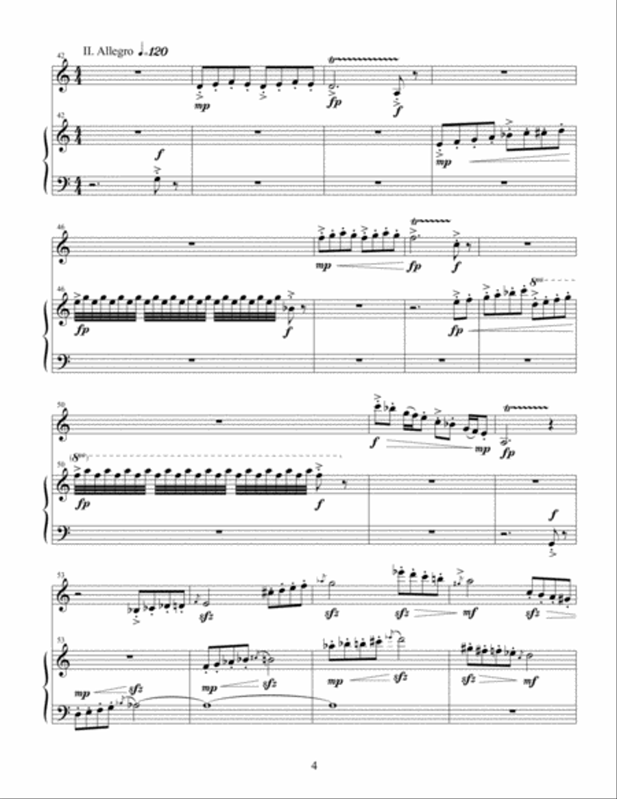 Explorations for Clarinet and Piano [Score and Part] Clarinet Solo scores gallery preview page 4