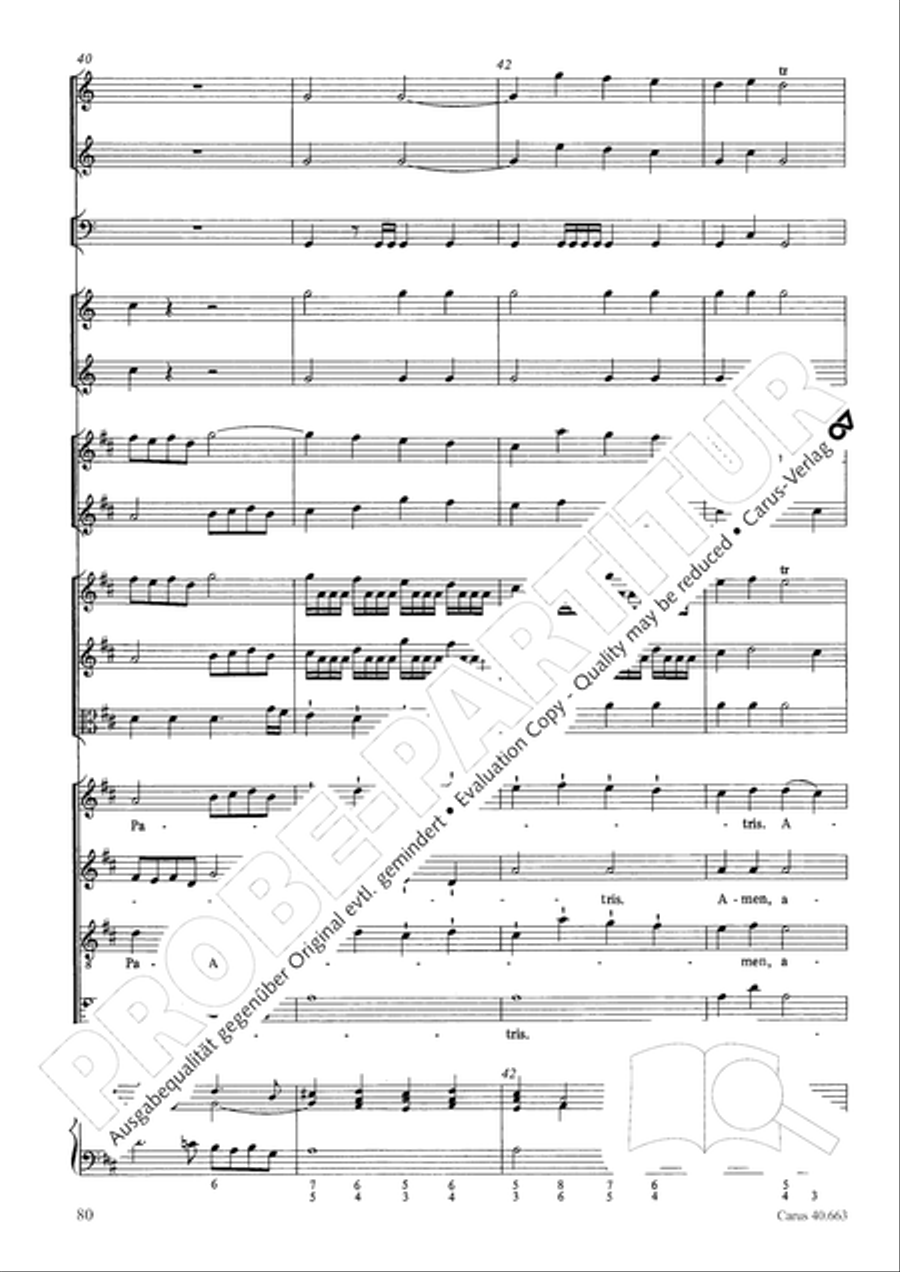 Mass in D minor (Missa in d) ATB scores gallery preview page 96
