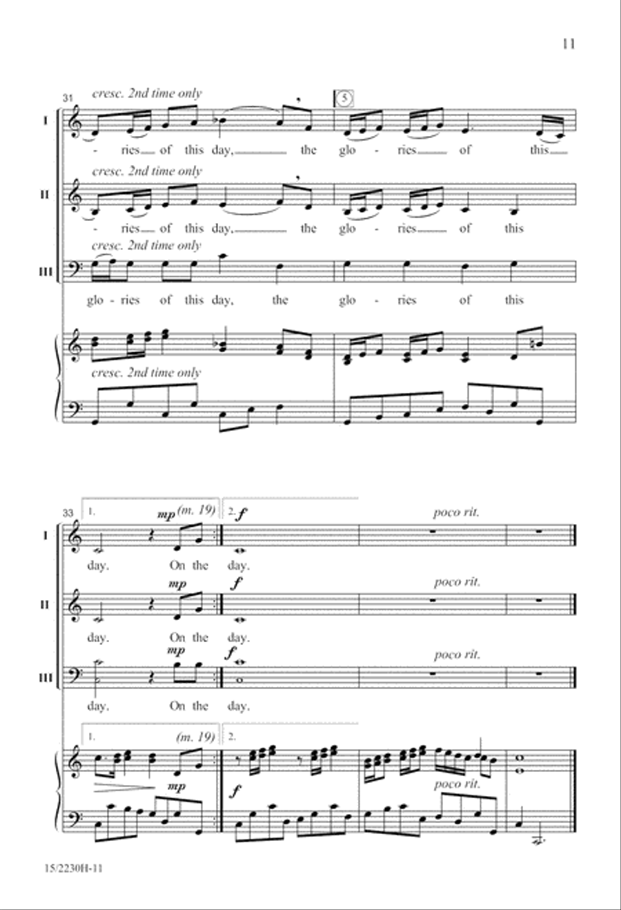 Sound the Trumpet Sound the Trumpet 3-Part scores gallery preview page 12