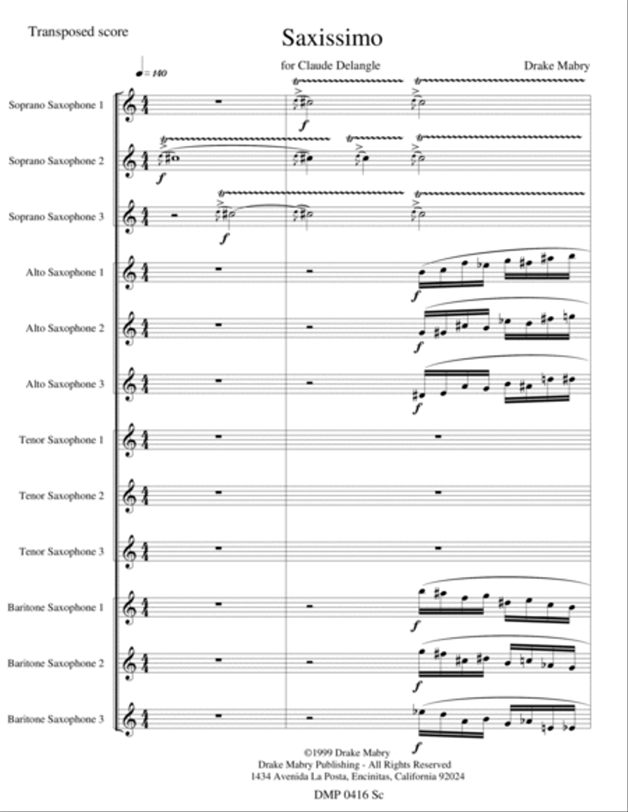 Saxissimo 4-Part scores gallery preview page 2