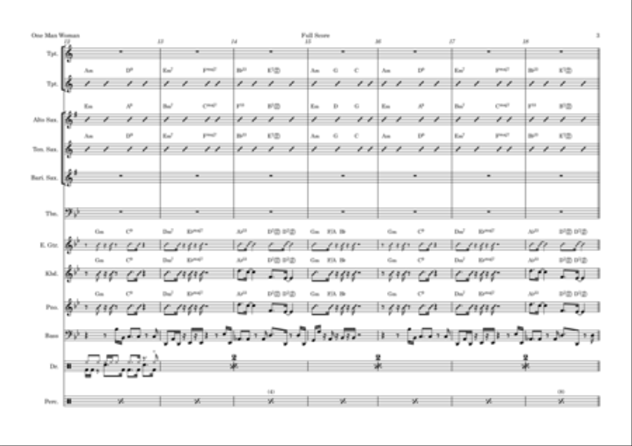 One Man Woman One Man Woman Tenor Saxophone scores gallery preview page 4
