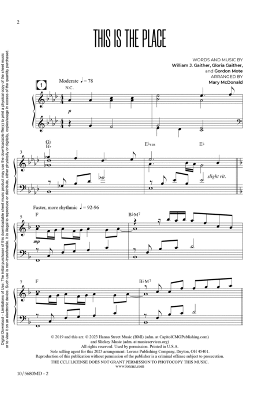 This is the Place 4-Part scores gallery preview page 2