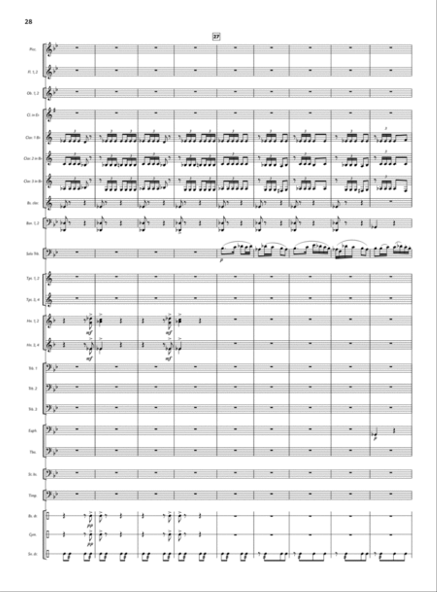 Concert for Trombone and Wind Ensemble Small Ensemble scores gallery preview page 18