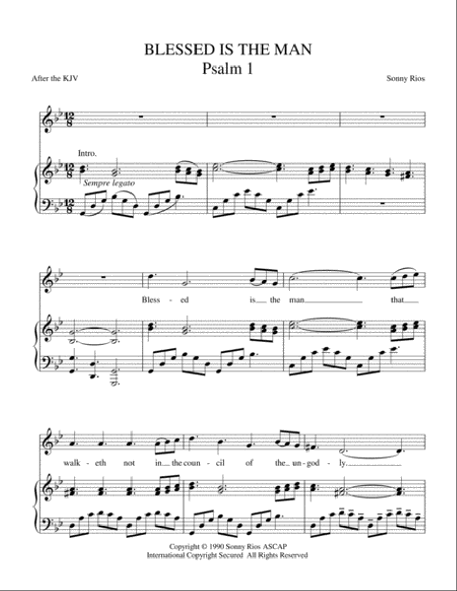 BLESSED IS THE MAN Voice scores gallery preview page 2