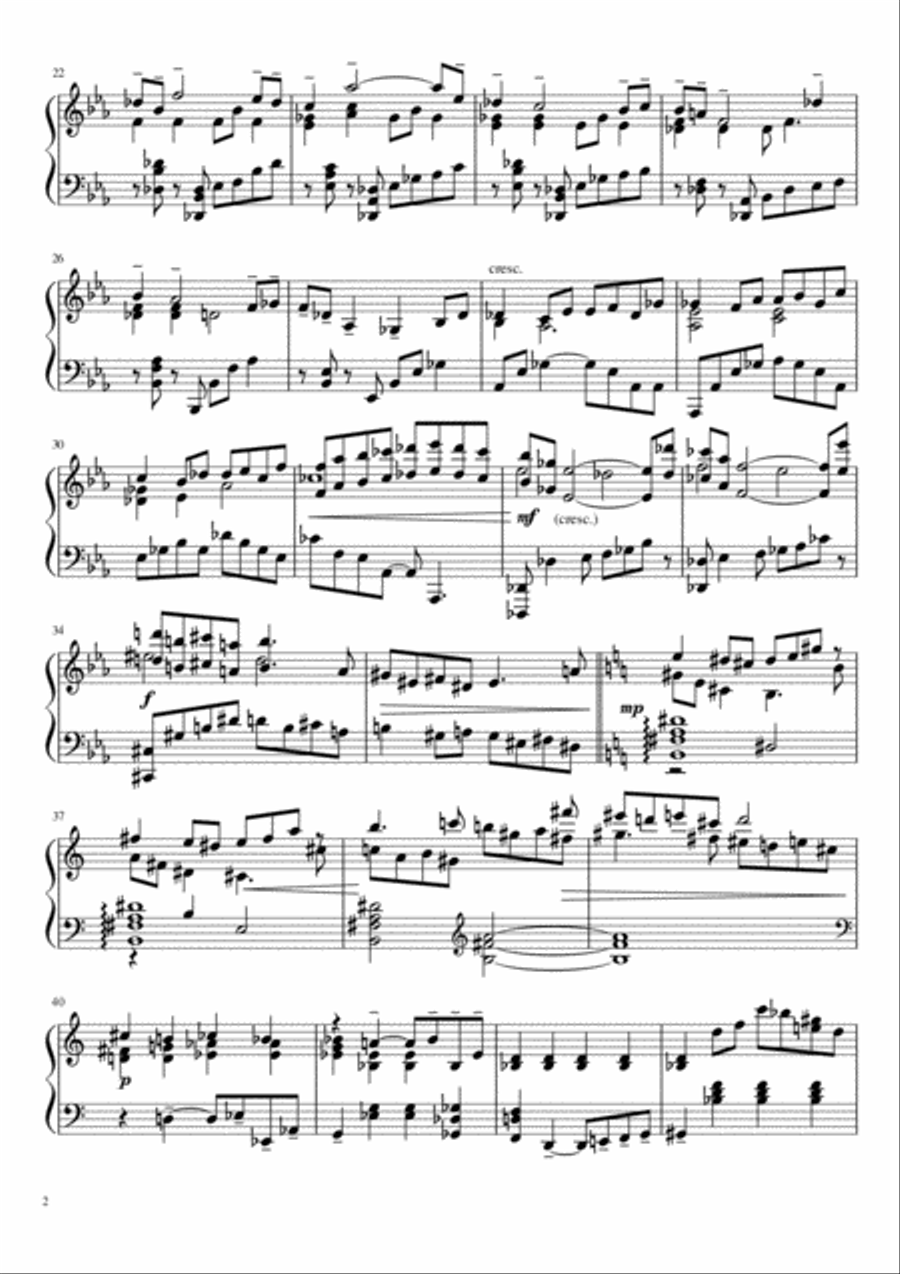 Sonate №1 (part II) Piano Solo scores gallery preview page 2
