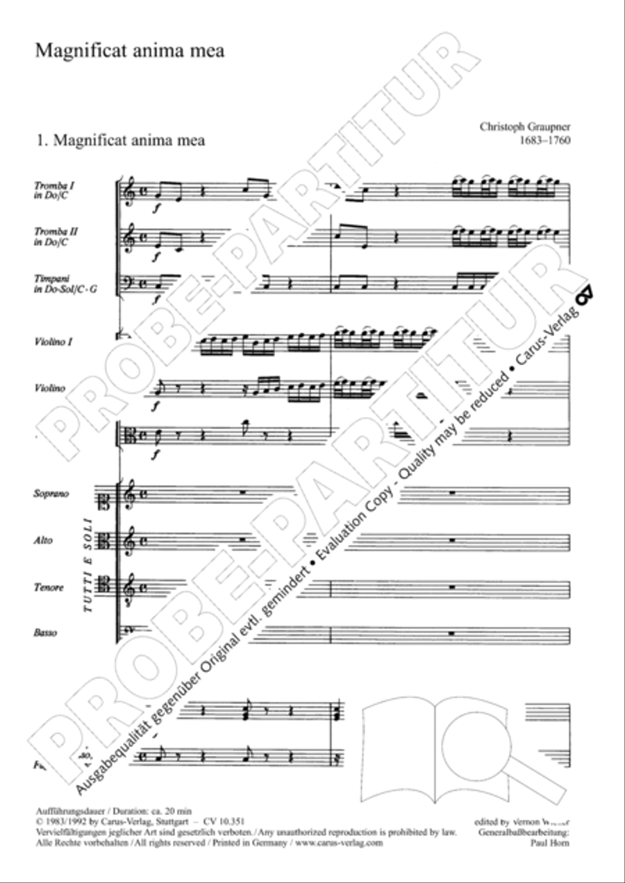 Magnificat Magnificat 4-Part scores gallery preview page 8