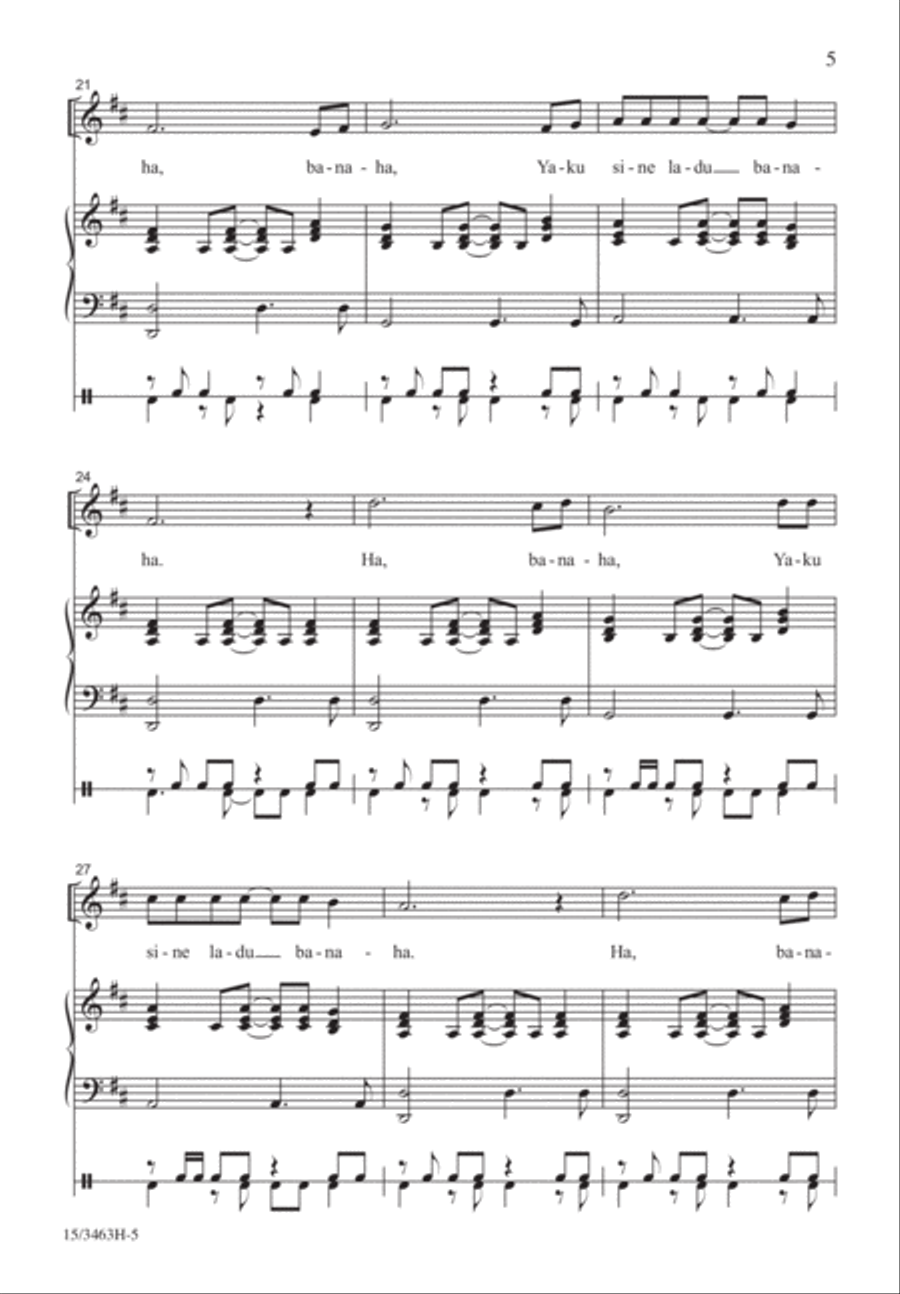 Banaha Banaha SSA scores gallery preview page 4