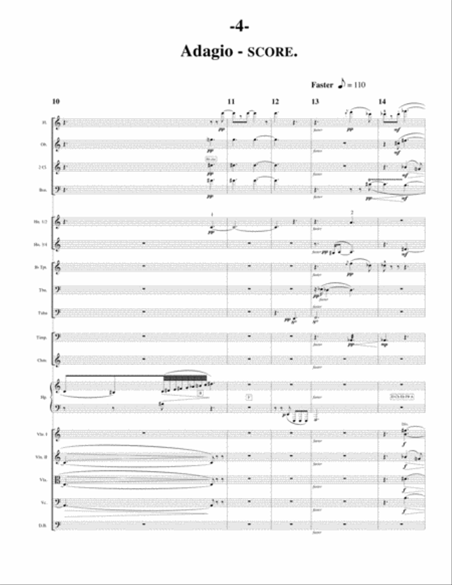 Adagio (Orchestra) Full Orchestra scores gallery preview page 5