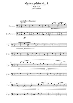 Gymnopedie No. 1 - Trombone and Bass Trombone Duet