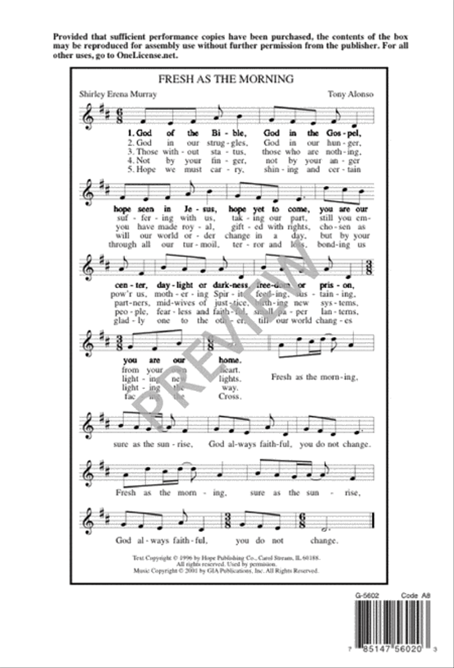 Fresh as the Morning 4-Part scores gallery preview page 8