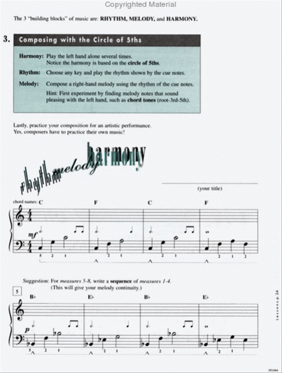 Level 5 – Theory Book Piano Method scores gallery preview page 3
