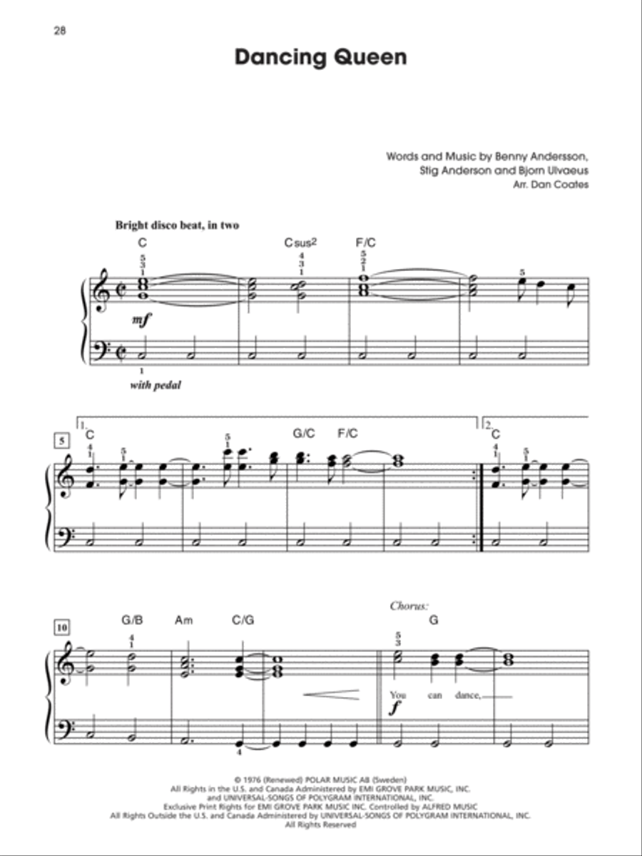 The Giant Book of Pop & Rock Sheet Music Easy Piano scores gallery preview page 8