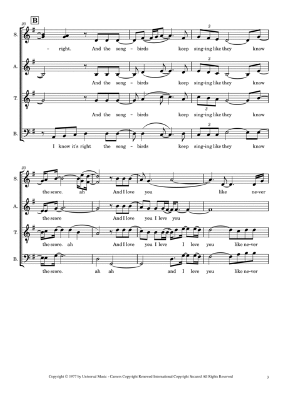 Songbird 4-Part scores gallery preview page 3