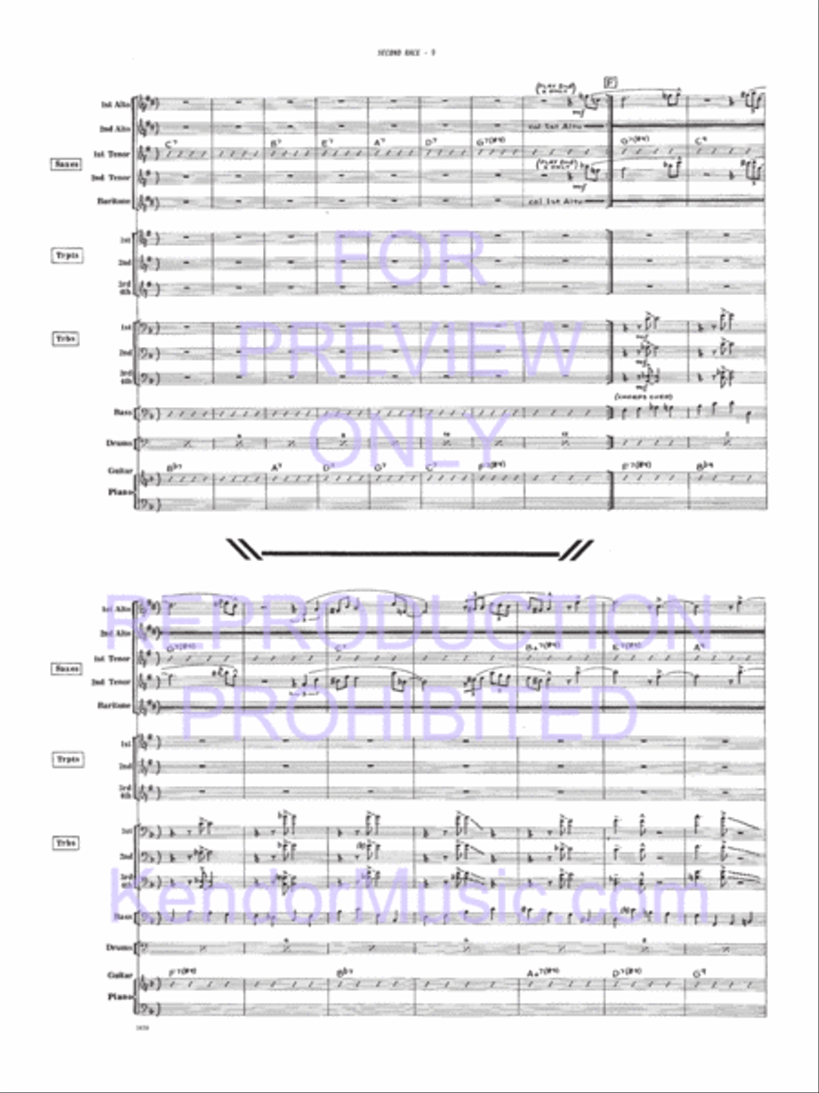 Second Race Jazz Ensemble scores gallery preview page 10