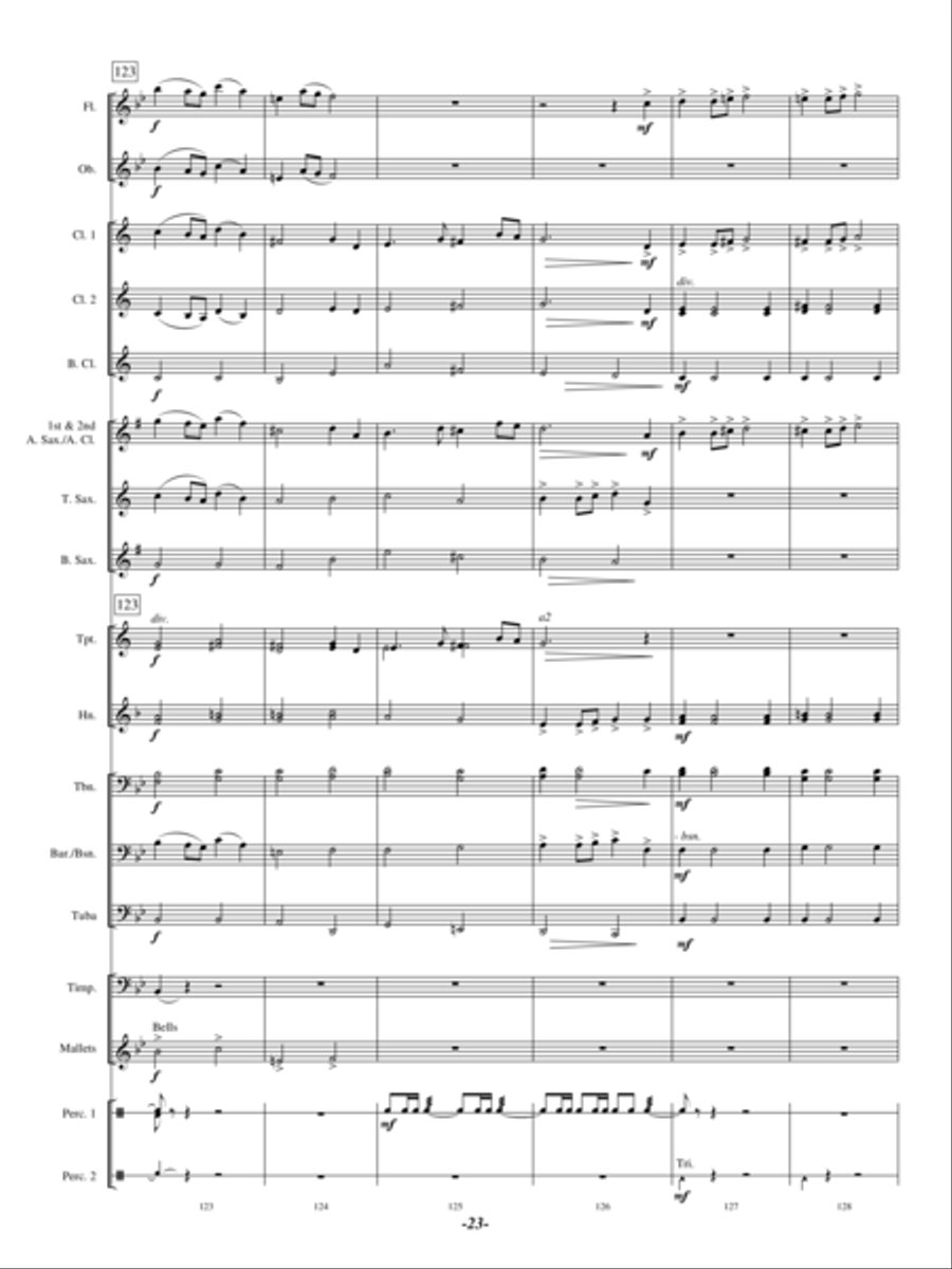 Whispering Ridge Whispering Ridge Concert Band scores gallery preview page 22