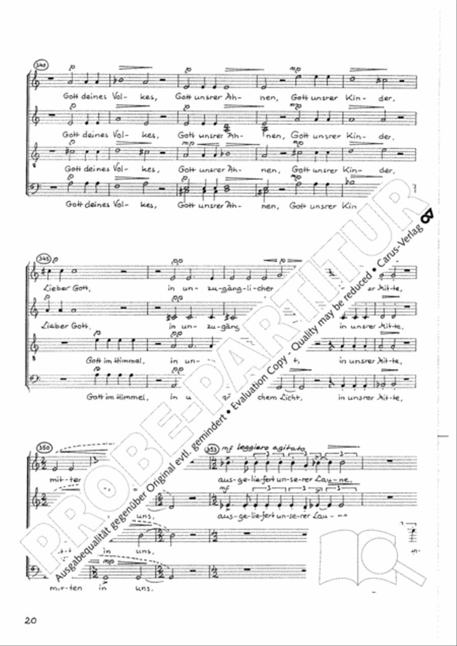 Namen-Gottes-Litanei Namen-Gottes-Litanei Mixed Choir scores gallery preview page 21