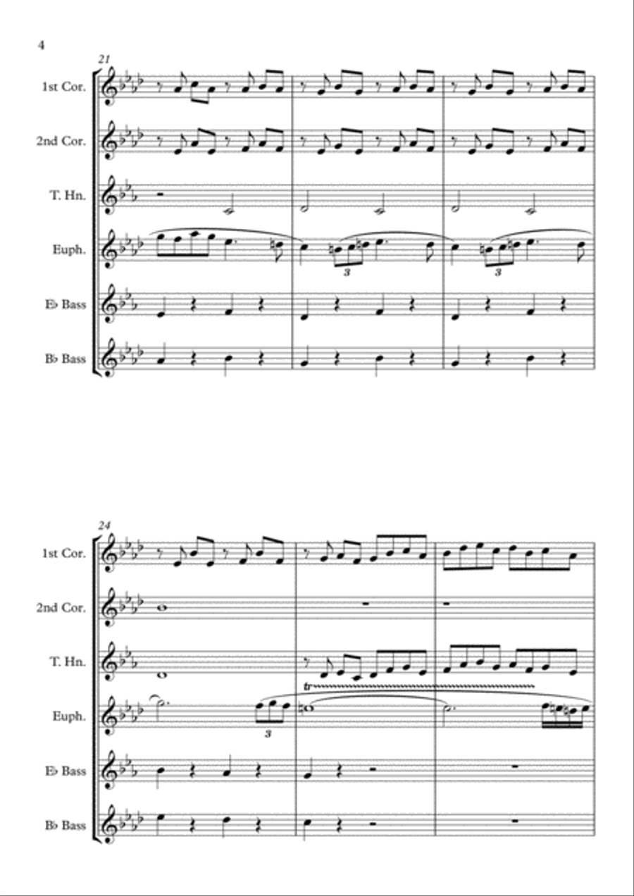 Pavane (Op. 50) - Brass Quintet Brass Quintet scores gallery preview page 4