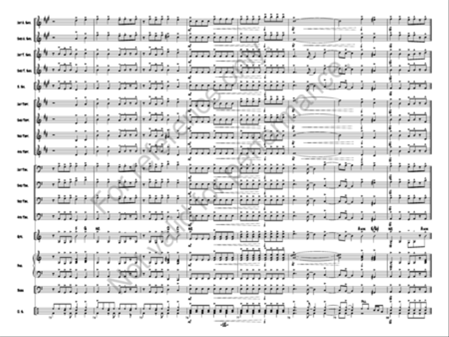 A Rockin' Merry Christmas Jazz Ensemble scores gallery preview page 12