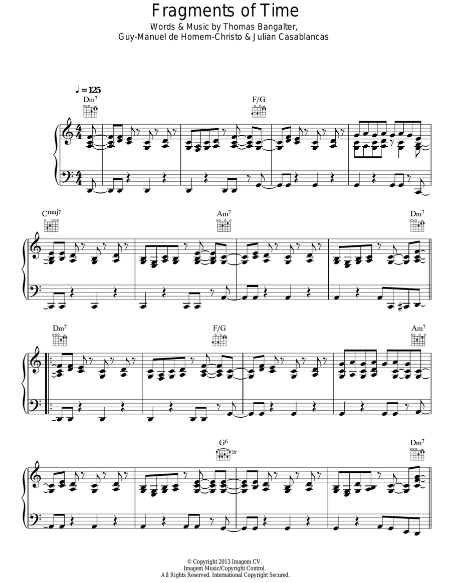 Fragments Of Time Acoustic Guitar scores gallery preview page 1