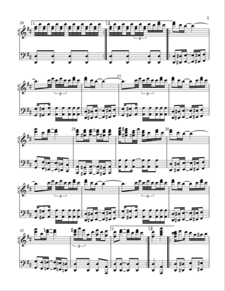 Wild Animal Rag Piano Solo scores gallery preview page 3