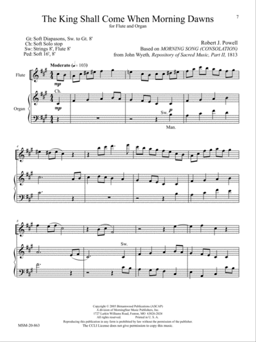 O God, Beyond All Praising Flute scores gallery preview page 5