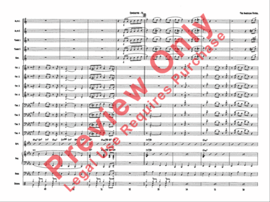 Superset #5: The Patriotic Collection (Medley) Jazz Ensemble scores gallery preview page 32