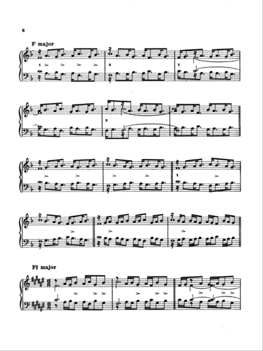 Philipp: Elementary Rhythmic Exercises for the Five Fingers Piano Method scores gallery preview page 6