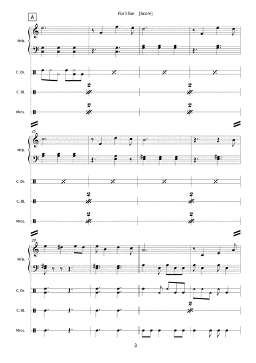 Für Elise Orchestra scores gallery preview page 5