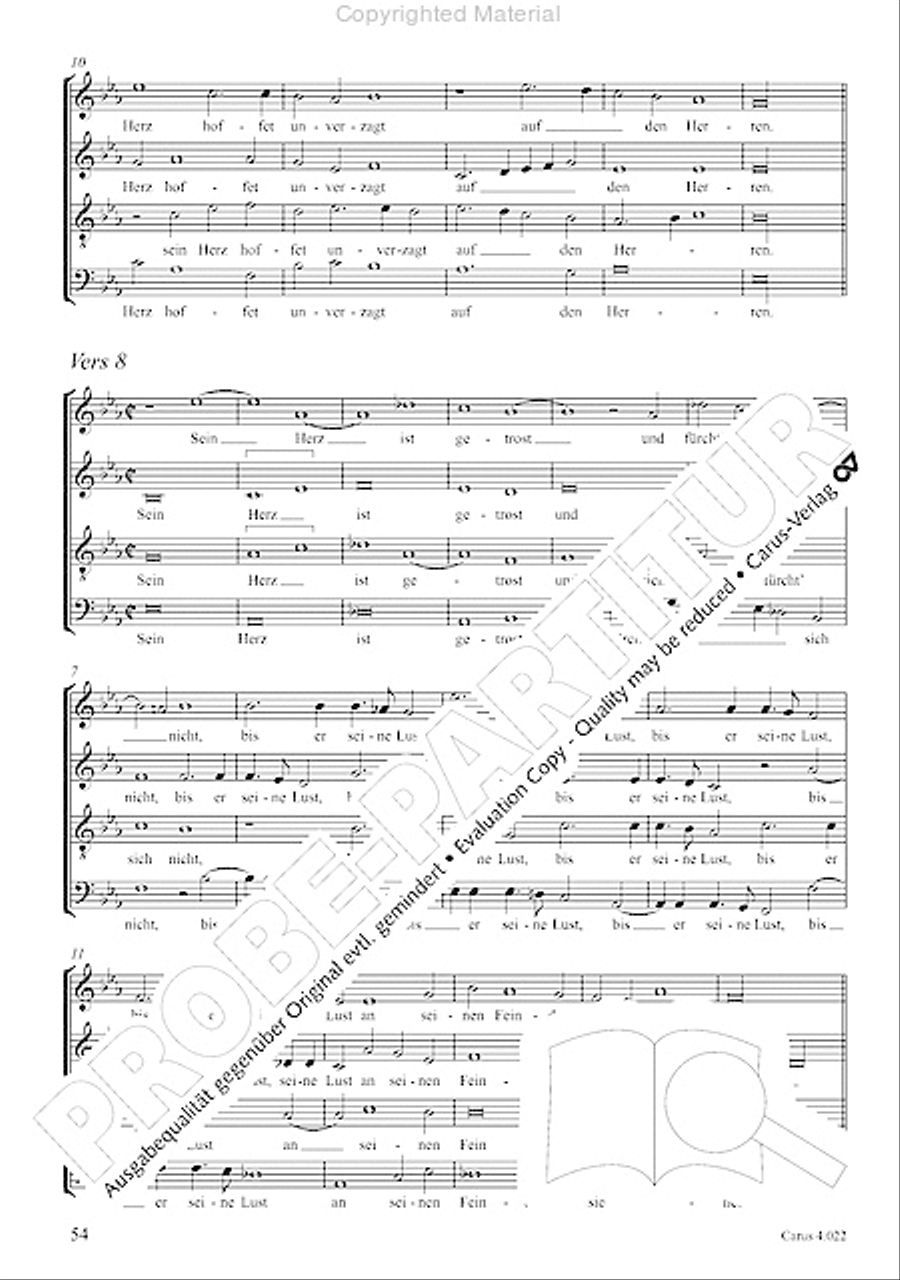 Blessed are all those who fear God (Wohl dem, der den Herren furchtet) Score scores gallery preview page 9