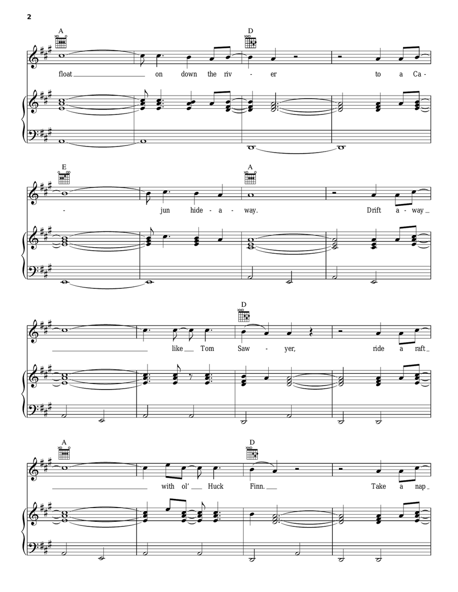 Mountain Music Mountain Music Piano, Vocal, Guitar scores gallery preview page 2