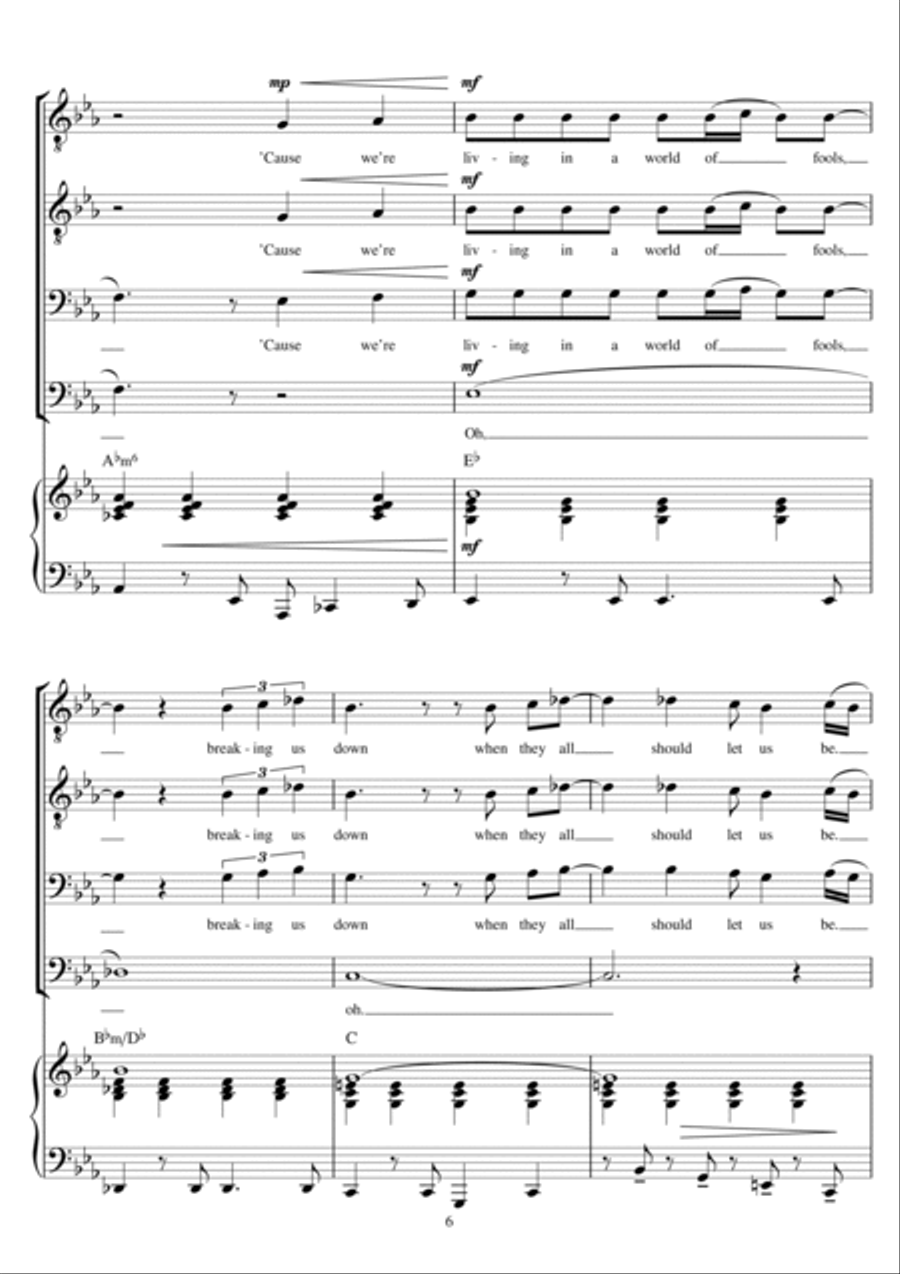 How Deep Is Your Love How Deep Is Your Love TTBB scores gallery preview page 6