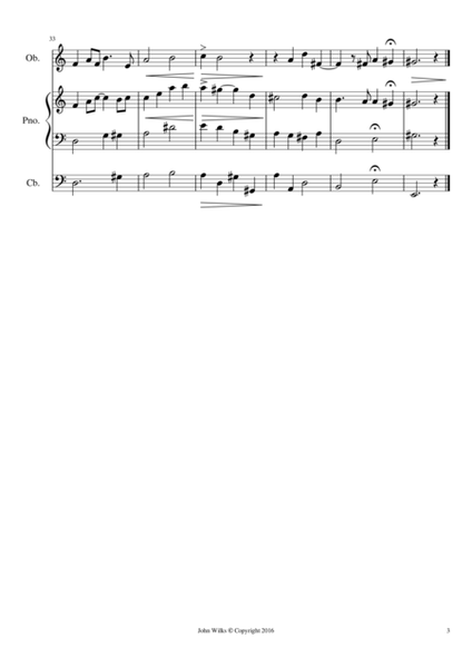 Little Trio for Oboe, Piano and Double Bass image number null