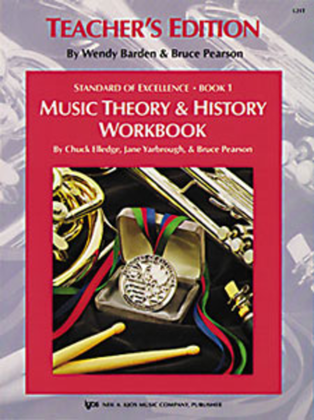 Book cover for Standard of Excellence Book 1, Music Theory & History Workbook-Teacher